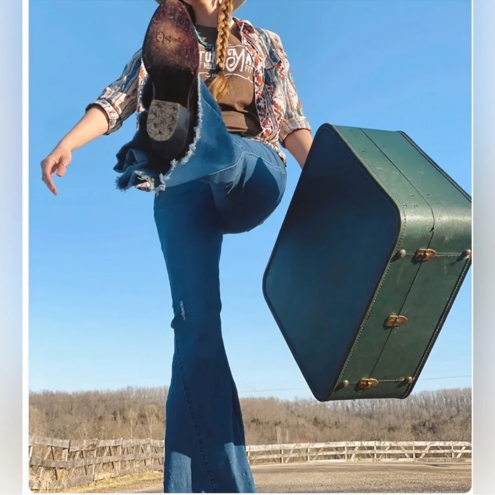 Home Folk Women's Hitchhiker Bell Bottom Jeans - Picture 4 of 12